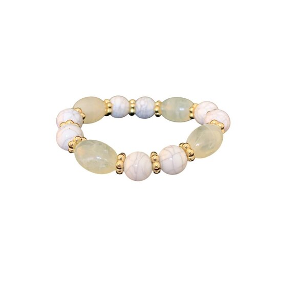 Avon Jewelry - New Avon Natures Path Cream Stretch Bracelet (1633)